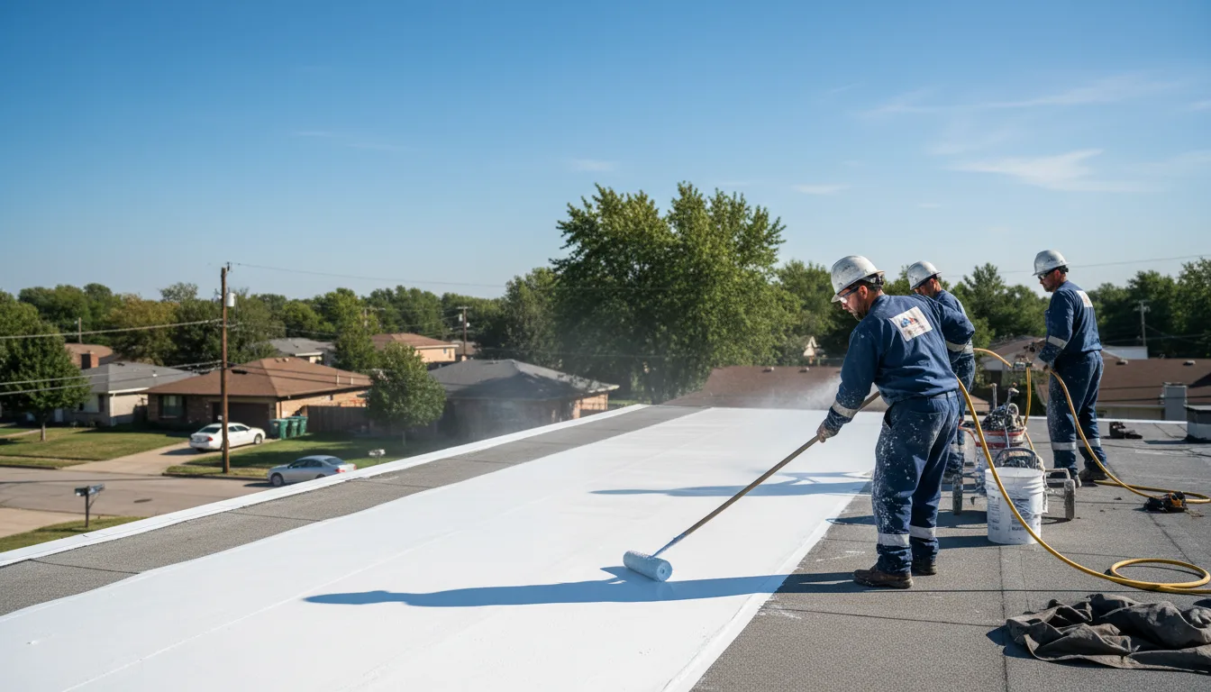 Commercial roof coating in Middletown, IA near me